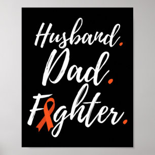 Mens Husband Dad Fighter Rsd Crps Awareness Poster