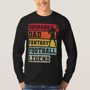 Mens Husband Dad Football Legend Football Players T-Shirt