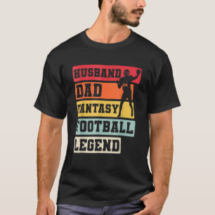 Mens Husband Dad Football Legend Football Players T-Shirt