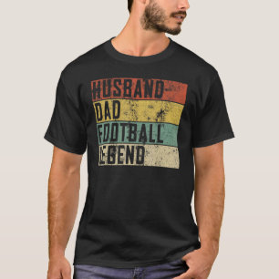 Mens Husband Dad Football Legend Football Sport F T-Shirt