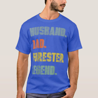 Mens Husband Dad Forester Legend Vintage Father's  T-Shirt