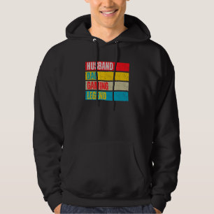 Mens Husband Dad Gaming Legend Vintage Father s Da Hoodie