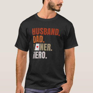 Mens Husband Dad Loner Hero For Your Euchre Husban T-Shirt