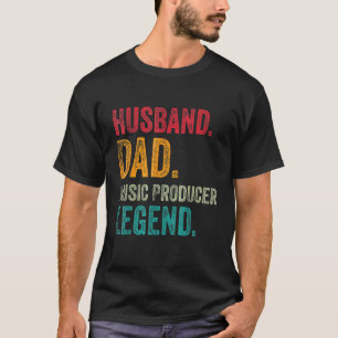 Mens Husband Dad Music Producer Making Beat Maker T-Shirt