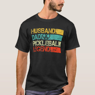 Mens Husband Dad Pickleball Legend Vintage Fathers T-Shirt