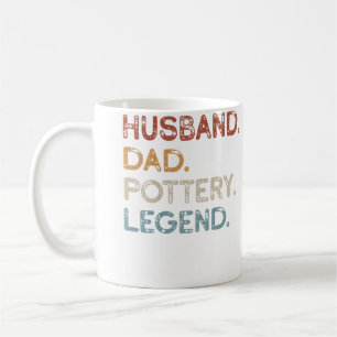 Mens Husband Dad Pottery Legend Vintage Funny Pott Coffee Mug
