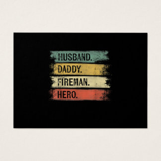 Mens Husband Daddy Fireman Hero Firefighter