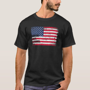 Mens Husband Daddy Protector Hero Fathers Day Flag T-Shirt