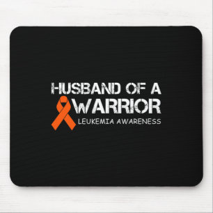 Mens Husband Of A Warrior Leukaemia Awareness Mouse Pad