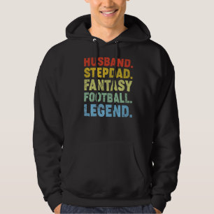 Mens Husband Stepdad Fantasy Football Legend Fathe Hoodie