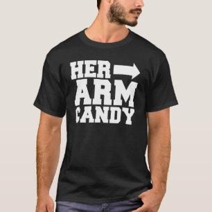 Mens Husband Wife Humour Wedding Anniversary Arm C T-Shirt