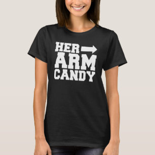 Mens Husband Wife Humour Wedding Anniversary Arm C T-Shirt