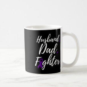 Mens Husbynd Dad Fighter Pancreatic Cancer Awarene Coffee Mug