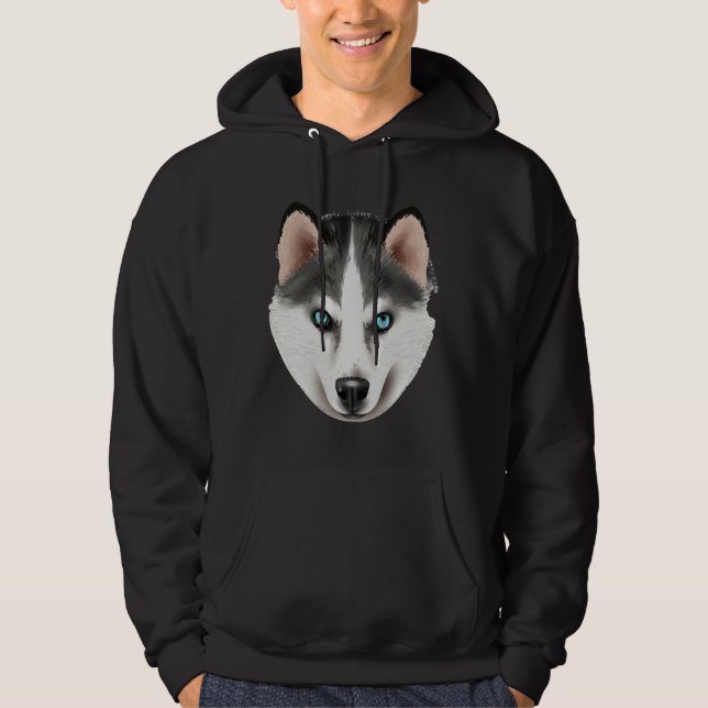Mens Husky Face Hoodie (Front)