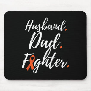 Mens Husnd Dad Fighter Rsd Crps Awareness Mouse Pad