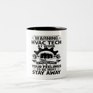 Mens Hvac Technician Cooling Professional Hvac Tec Two-Tone Coffee Mug