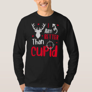 Mens I Aim Better Than Cupid Valentine's Day T-Shirt