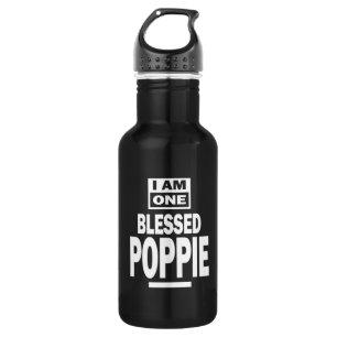 Mens I Am One Blessed Poppie Fathers Day Gift 532 Ml Water Bottle