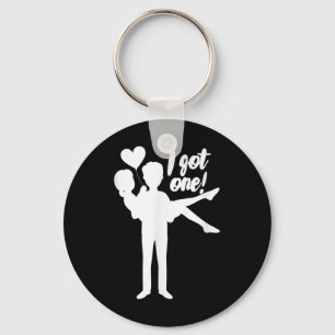 Mens I Got One Groom Bride Wedding Bachelor Party Key Ring