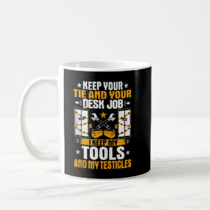 Mens I Keep My Tools Elevator Mechanic Coffee Mug
