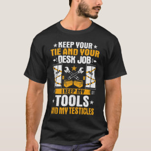 Mens I Keep My Tools Elevator Mechanic T-Shirt