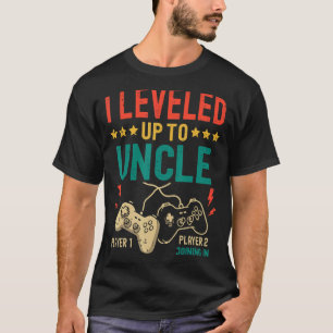 Mens I Levelled Up To Uncle New Uncle Gamer Promot T-Shirt