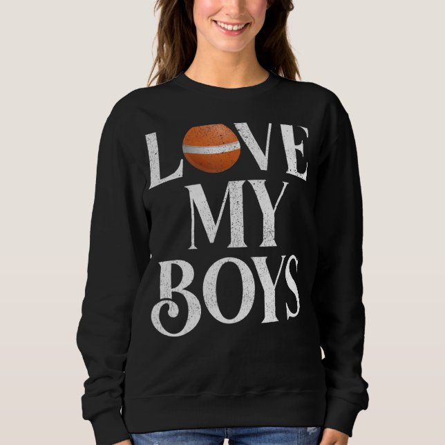 Mens I Love My Boys Croquet  Croquet Dad Father's  Sweatshirt (Front)