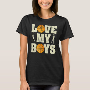 Mens I Love My Boys Netball Father's Day Netball T-Shirt
