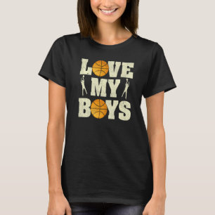 Mens I Love My Boys Netball Father's Day Netball T-Shirt
