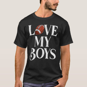 Mens I Love My Boys Rugby Rugby Dad Father's Day T-Shirt