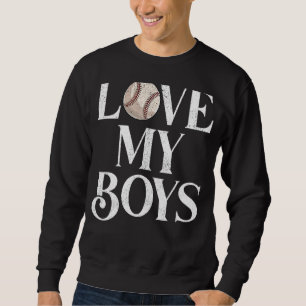 Mens I Love My Boys Softball Softball Dad Father' Sweatshirt