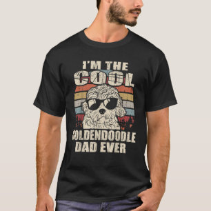 Mens I m The Cool Goldendoodle Dad Ever Vintage Re T-Shirt