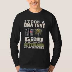 Mens I Took A DNA Test God Is My Father Veterans A T-Shirt