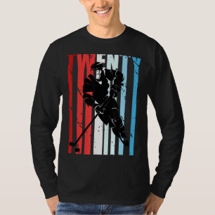 Mens Ice Hockey 20th Birthday Player Motivational T-Shirt