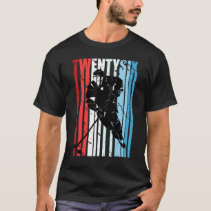Mens Ice Hockey 26th Birthday Player Motivational T-Shirt