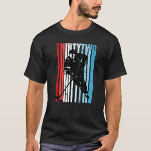 Mens Ice Hockey 32nd Birthday Player Motivational  T-Shirt