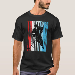 Mens Ice Hockey 34th Birthday Player Motivational T-Shirt