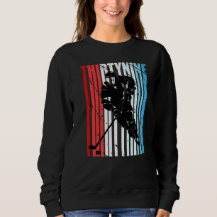 Mens Ice Hockey 39th Birthday Player Motivational  Sweatshirt