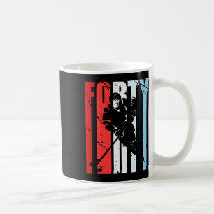 Mens Ice Hockey 40th Birthday Player Motivational Coffee Mug