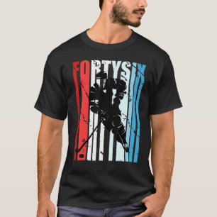 Mens Ice Hockey 46th Birthday Player Motivational T-Shirt