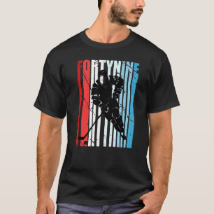 Mens Ice Hockey 49th Birthday Player Motivational T-Shirt