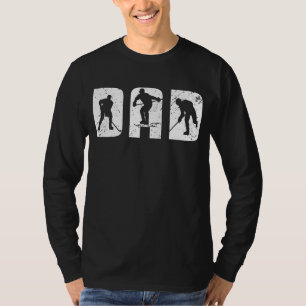 Mens Ice Hockey Father Puk Dad Hobby T-Shirt