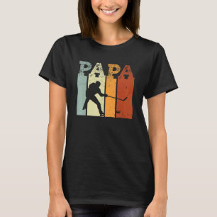Mens Ice Hockey Sports Icehockey Player Papa Cool T-Shirt