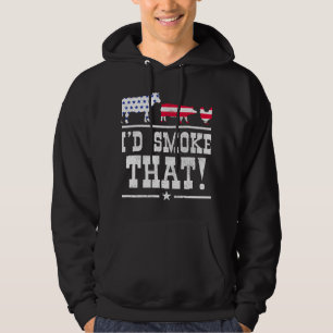 Mens Id Smoke That BBQ Meat Smoking Smoker Grill G Hoodie