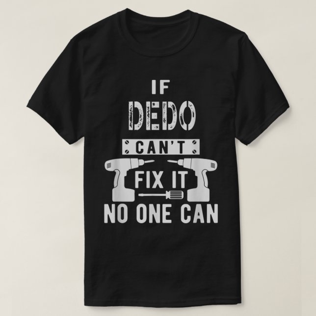 Mens If Dedo Can't Fix It Macedonian Ukrainian Bul T-Shirt (Design Front)