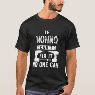 Mens If Nonno Can't Fix It No One Can Italy T-Shirt
