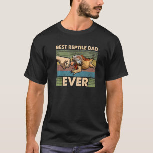 Mens Iguana Dad Reptile Animal Father Cute Lizard T-Shirt