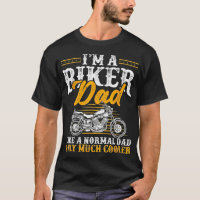 Mens I'm a Biker Dad Funny Motorcycle Rider Dad Fa