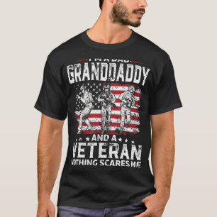 Mens I'm A Dad Granddaddy Veteran Father's Day T-Shirt