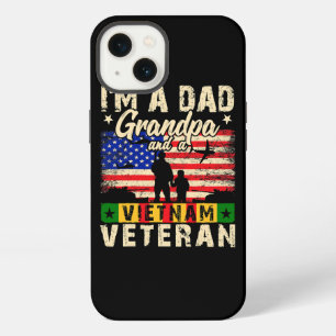 Mens Im a Dad Grandpa And a Vietnam Veteran Dad Fa iPhone 13 Case